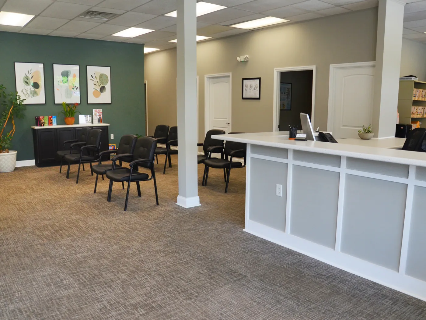 Reception and front desk